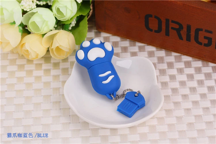 Милый USB флеш-накопитель с когтями из мультфильмов, 4 ГБ, 8 ГБ, USB 2,0, 16 ГБ, флеш-накопитель, 32 ГБ, USB флеш-накопитель, 64 ГБ, 128 ГБ, с брелоком