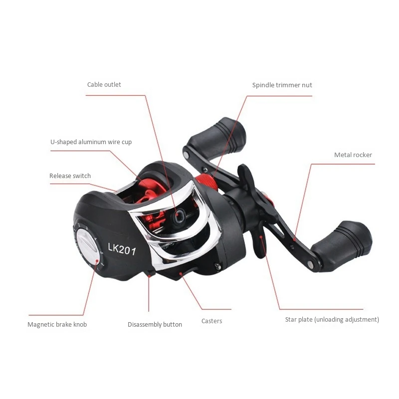 Катушка для заброса приманки netic тормозной Системы Рыболовная катушка весом до 5