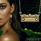 Ожерелье Cring Coco с именем на заказ, цепочка с подвеской в виде надписи Капитал на Гаваи, подарок для любимой женщины на день рождения