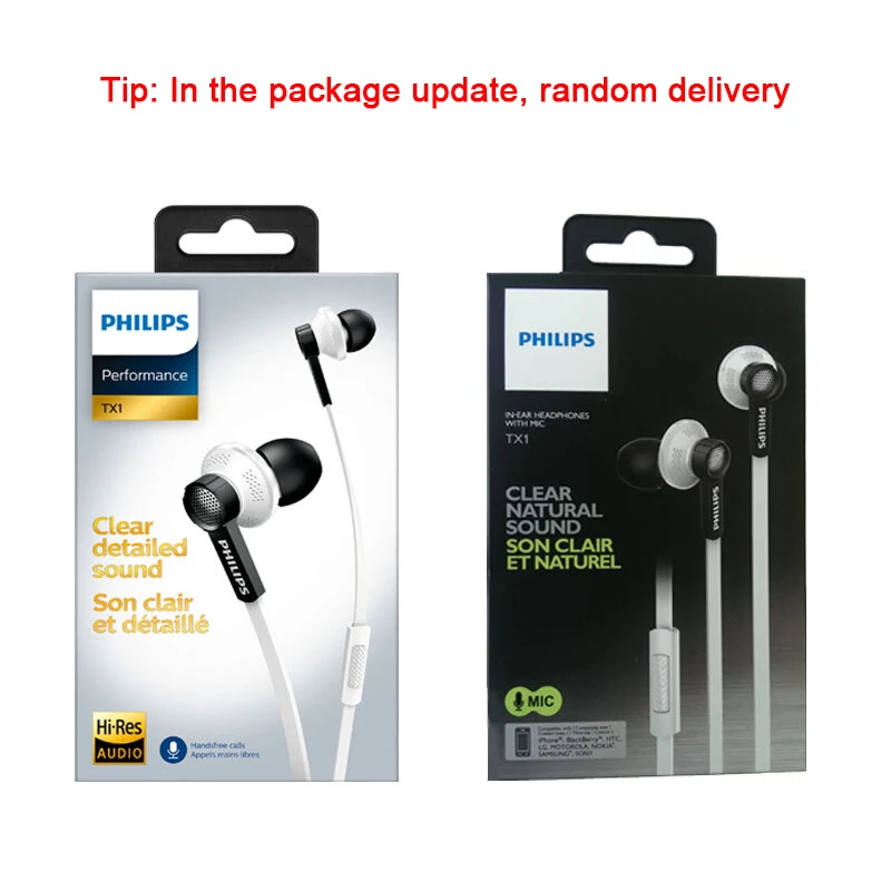 Оригинальные Наушники Philips Tx1 с высоким разрешением HIFI fever наушники ухо наушники с шумоподавлением для S9 S9 Plus Note 8