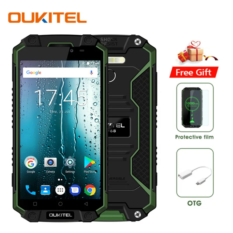 24 часа) Oukitel K10000 Max 10000mAH IP68 Водонепроницаемый 3GB+ 32GB 5," Android 7,0 Восьмиядерный открытый мобильный телефон