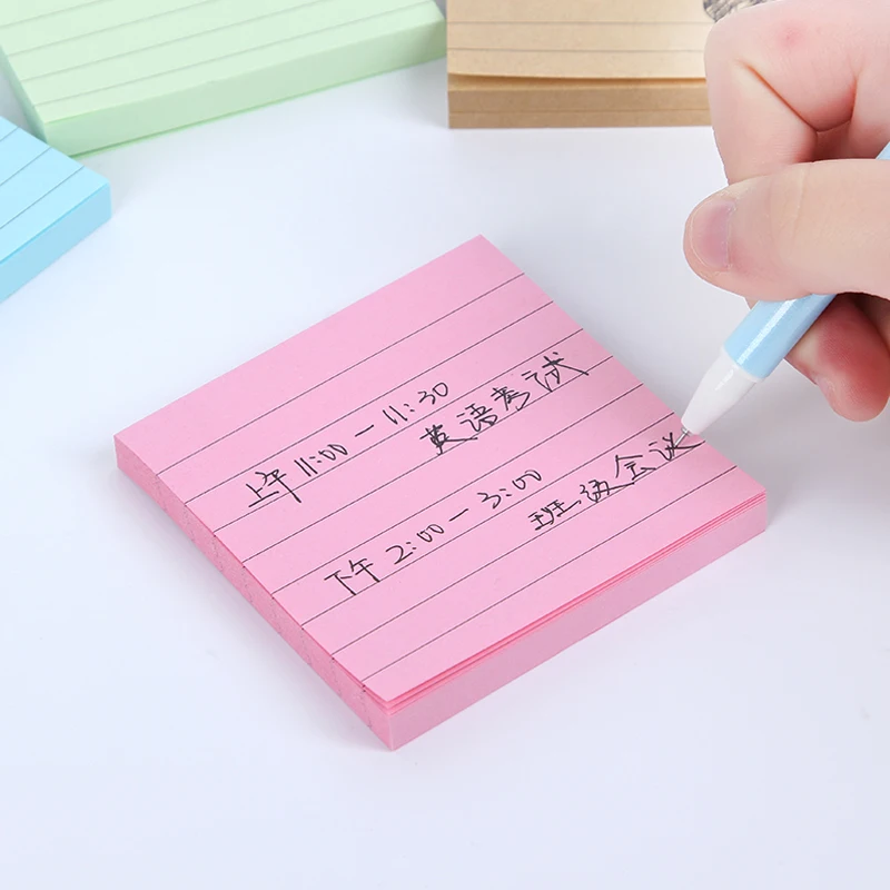 1 шт./компл. однотонный блокнот для записей офисные канцелярские наклейки стикеры