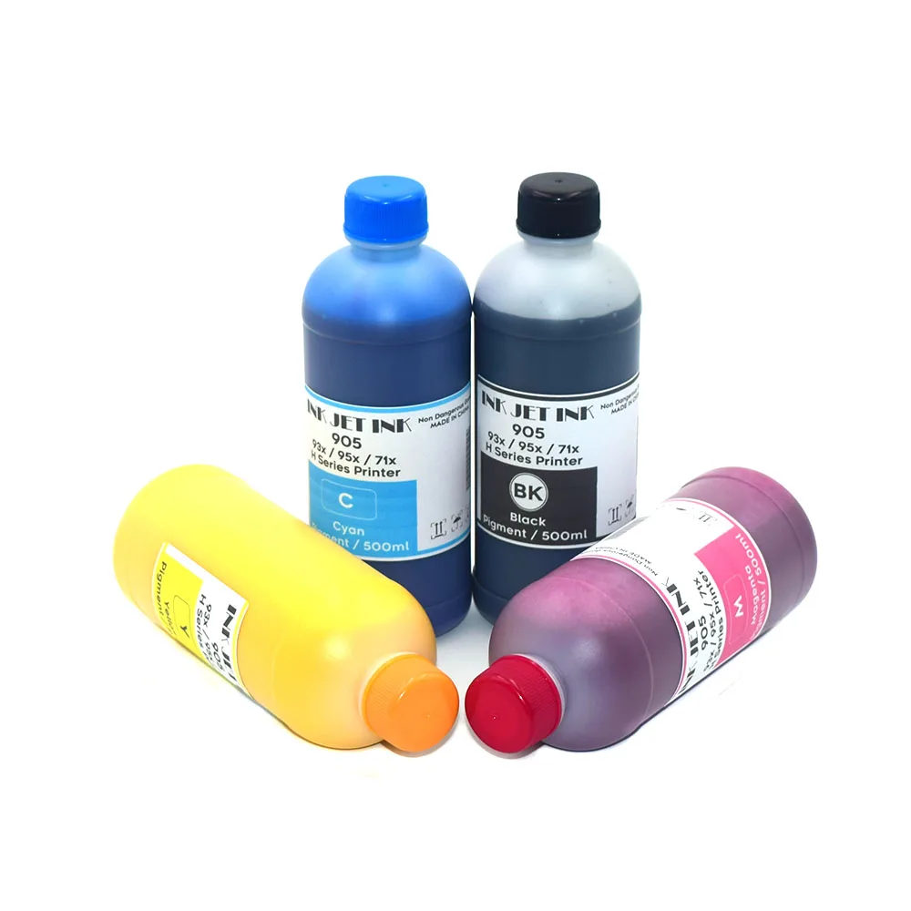 

500ML Waterproof Pigment Ink for HP 970 970XL 971 Officejet Pro x451dn x451dw x476dn x476dw x551dn x576dw Printer