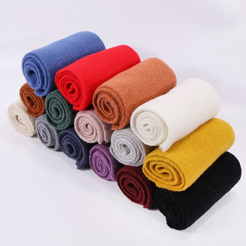 Вязаная шапка с шарфом зимняя теплая детская и шарф для мальчиков девочек