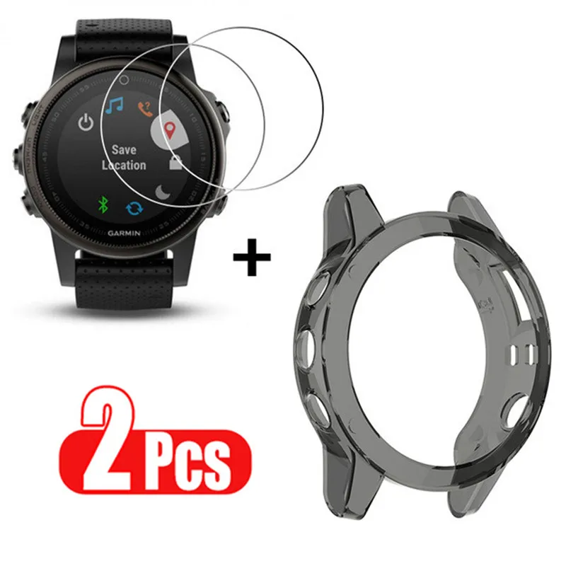 Мягкий защитный чехол из ТПУ для Garmin Fenix 6 6x Pro протектор экрана часов Fenix5 Plus гибкая