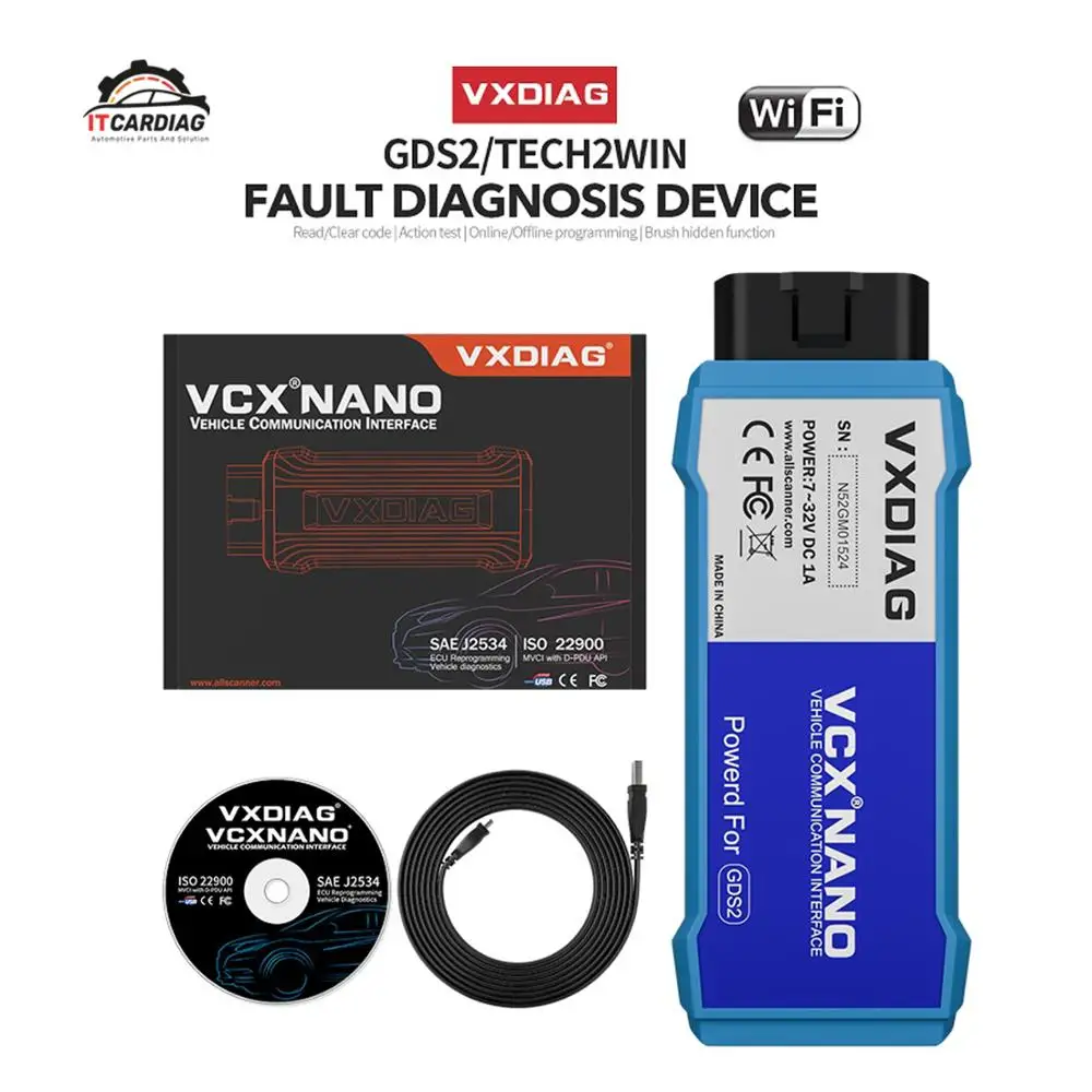 

VXDIAG NANO For GM/Chevrolet/Buick Obd2 Diagnostic Tools Code Scanner GDS2 Tech2win ECU Programming car diagnostic For Saab/Opel