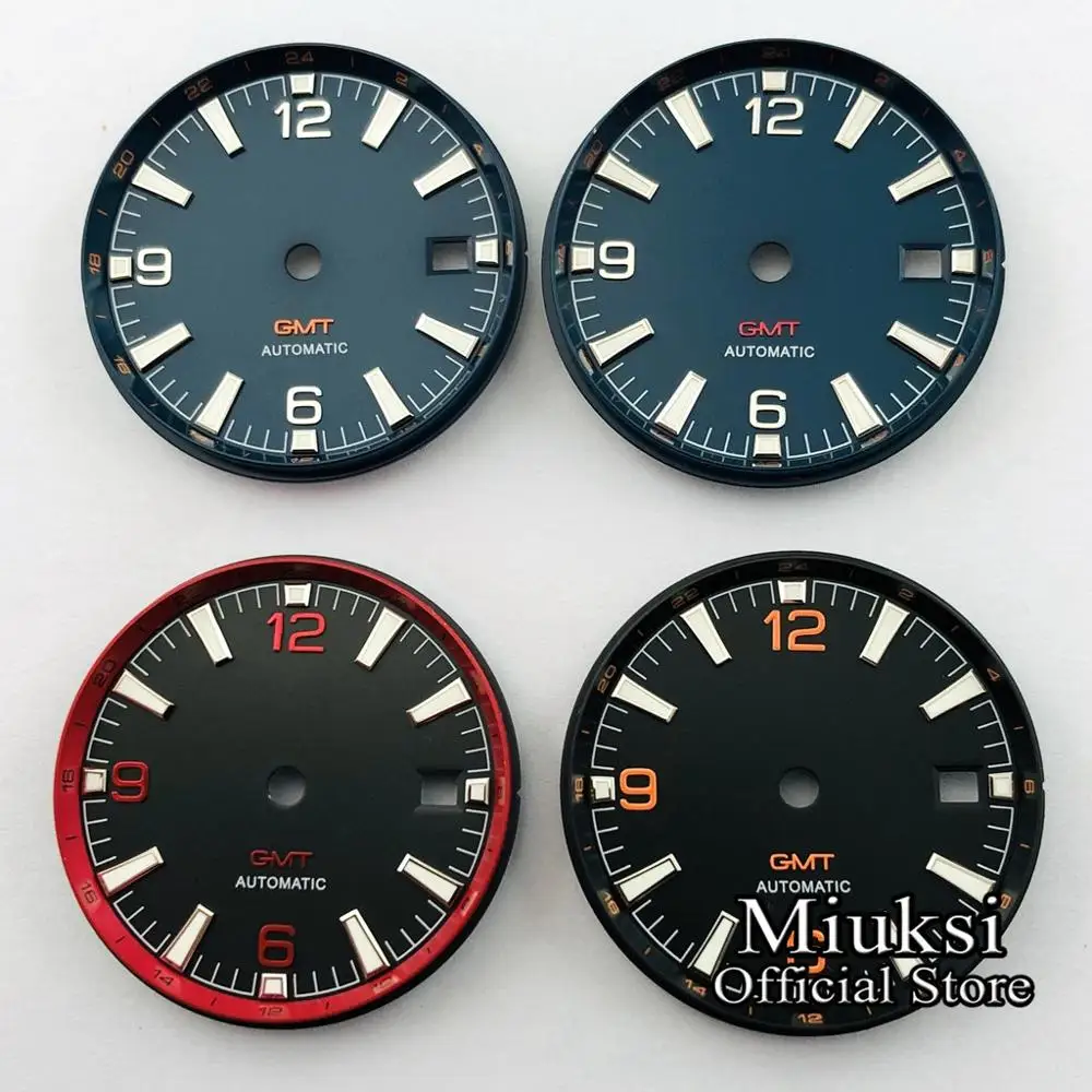 

Miuksi 31mm luminous sterile watch dial fit ETA 2836/2824,Miyota 8205/8215/821A/82series，Mingzhu DG2813/3804 PT5000 movement