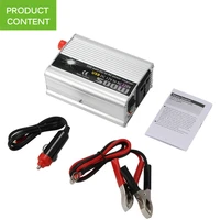 dual usb 500w watt dc 12v to ac 220v portable car power inverter charger converter adapter dc 12 to ac 220 modified sine wave