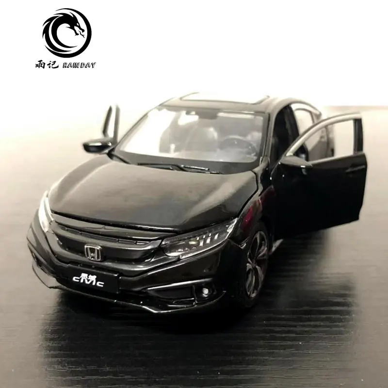 3 шт./партия JK 1/32 масштабная модель автомобиля игрушки Япония Honda Civic звук и свет литья под давлением Металл тянет назад модель автомобиля игрушка