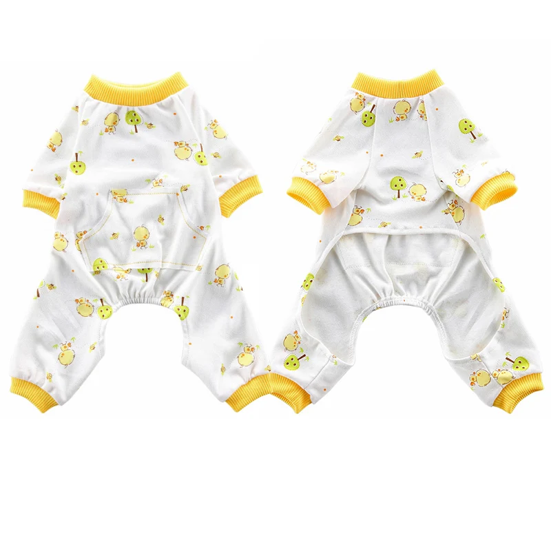 Cute Cat Clothes Pajamas Soft Vest T Shirt for Small Dogs Pet Clothes Clothing Cat Vest Jumpsuit Spring Autumn Outfit 35