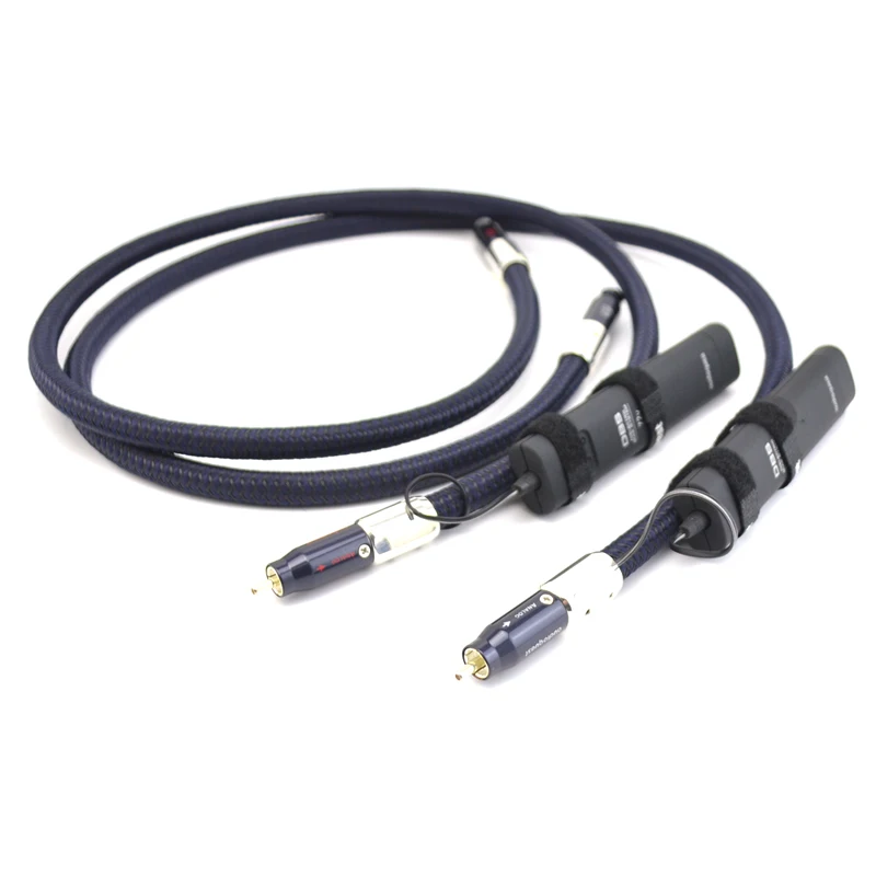 

pair hifi Audio wild Wild Blue Yonde RCA interconnect cable with 72V DBS hi-end RCA to RCA extension cord