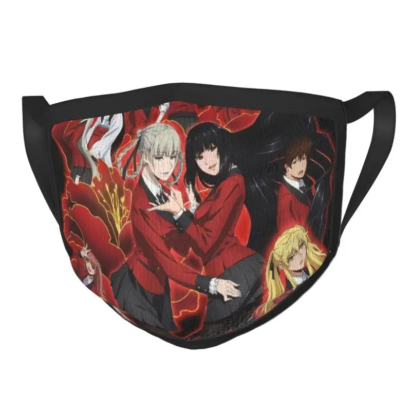 

Kakegurui Face Mask Men Anti Dust Yumeko Jabami Mary Saotome Kirari Momobami Mask Protection Respirator Reusable Mouth Muffle