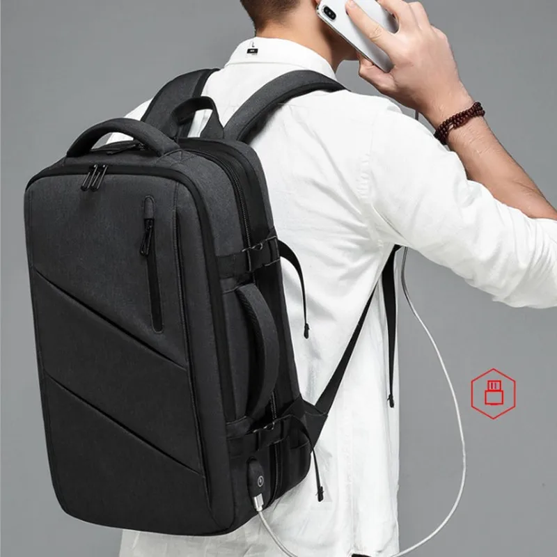 Men scalable 15.6 Anti Theft Laptop tablet backpack Usb charging man school bag oxford waterproof travel back pack Bags luggage