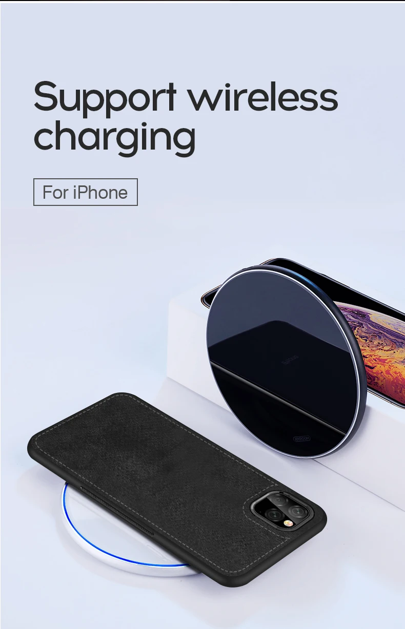 IIOZO Магнитный тканевый чехол для iPhone 11 Pro Max ультра-тонкий тканевый текстурный Мягкий силиконовый чехол для телефона s