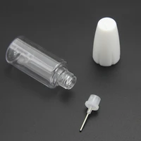 1000pcs 10ml New Empty Vape E-Juice E Liquid Plastic Dropper Bottle PET Long Thin Needle Oil Bottle With White Black Cap