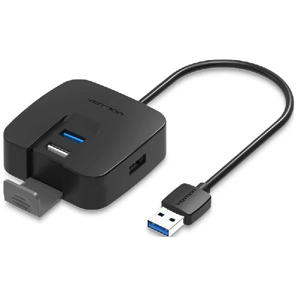 Концентратор Vention OTG USB 2.0/ 3.0 на 4 порта Черный - 1м. CHABF | Компьютеры и офис