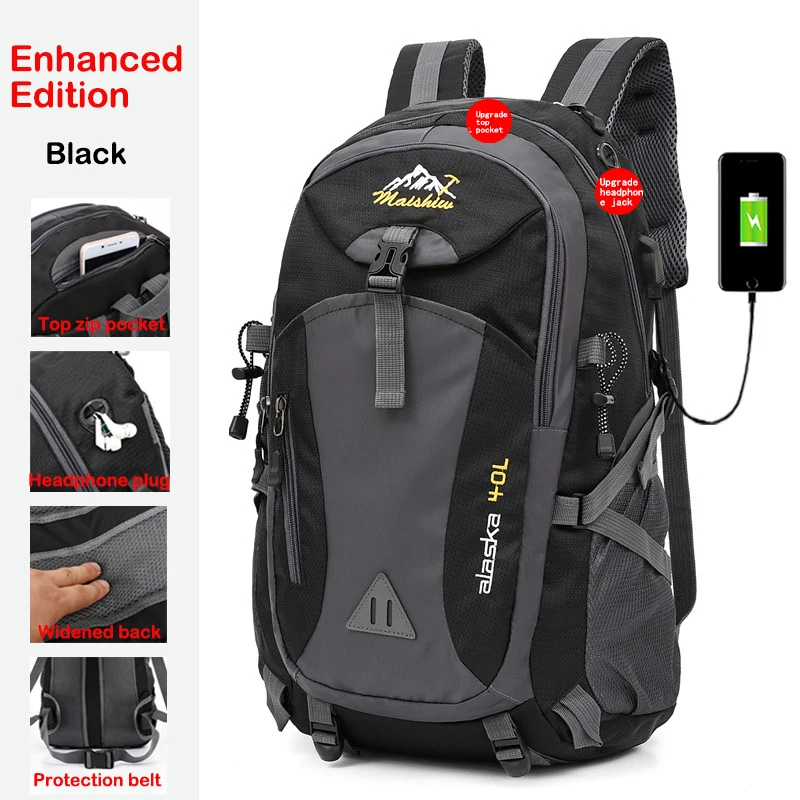 

Outdoor 40L unisex waterproof backpack hiking hiking camping backpack fashion sports travel sports bag multifunctional nylon clo