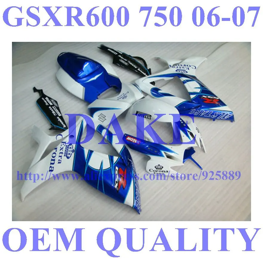 

Injection Mold For K6 Tim SUZUKI GSXR750 GSXR-750 GSX-R750 GSXR 750 2006 2007 New Blue Fairings