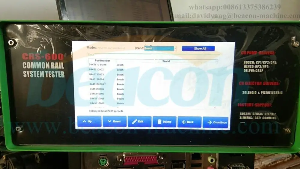 CRS 600 симулятор тестирования форсунки с общей топливной магистралью тестер