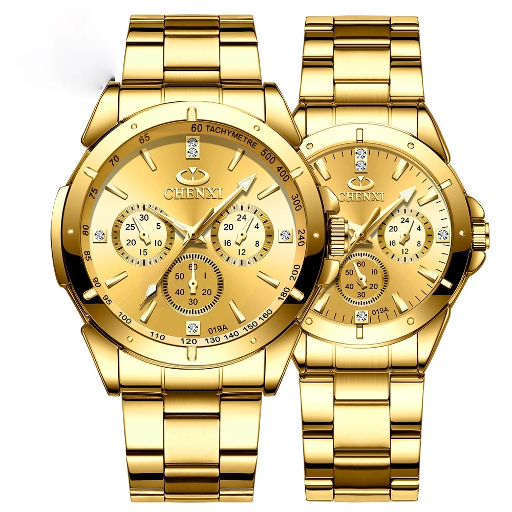 

Golden couple watches 019 a third eye decoration business watch