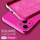 YYDS Новый 2021 квадратный противоударный чехол из жидкого силикона для iPhone 11 12 13 Pro Max Mini Protector XS XR X 7 8 PLUS SE 2020, чехол