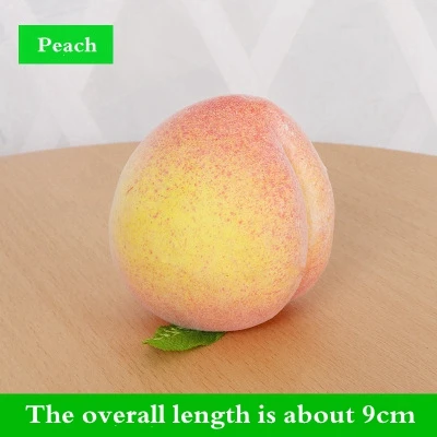 Peach Искусственный фруктовый Овощной Детский развивающий магазин дисплей реквизит цветок модель украшения фотография ферма украшения реквизит - Цвет: Peach