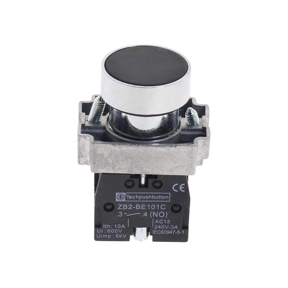 5 шт. 22 мм черный Мгновенный кнопочный переключатель Φ 1NO|switch switch|switch 22mmswitch 5pcs |