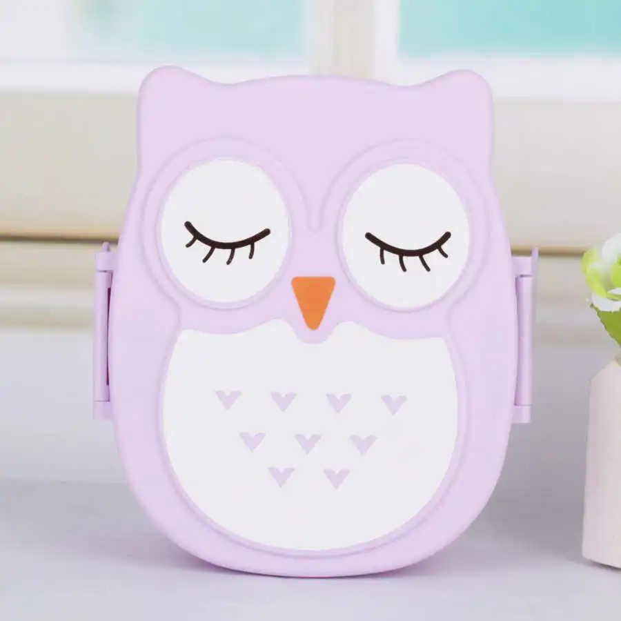 Sweetbaby пластиковый портативный мультфильм сова Ланч бокс безопасный контейнер