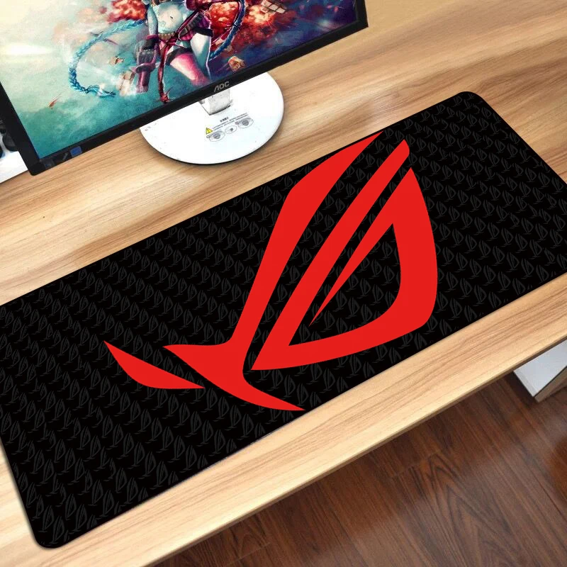 Большой игровой коврик для мыши с фиксируемой кромкой и клавиатуры из