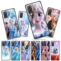frozen aisha princess for samsung galaxy s20 fe ultra note 20 s10 lite s9 s8 plus luxury tempered glass phone case cover
