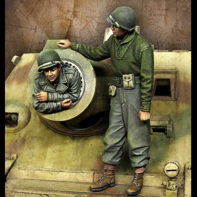 1/35 пехота США. Второй мировой войны модель солдата из смолы GK военная тема