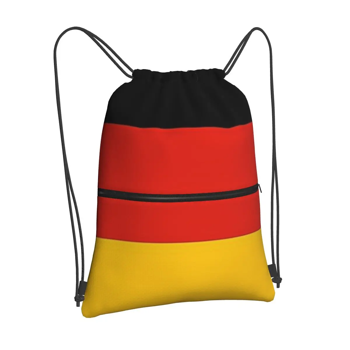 

German flag new men and women drawstring backpack men and women floral backpack printing travel fitness shopping bag