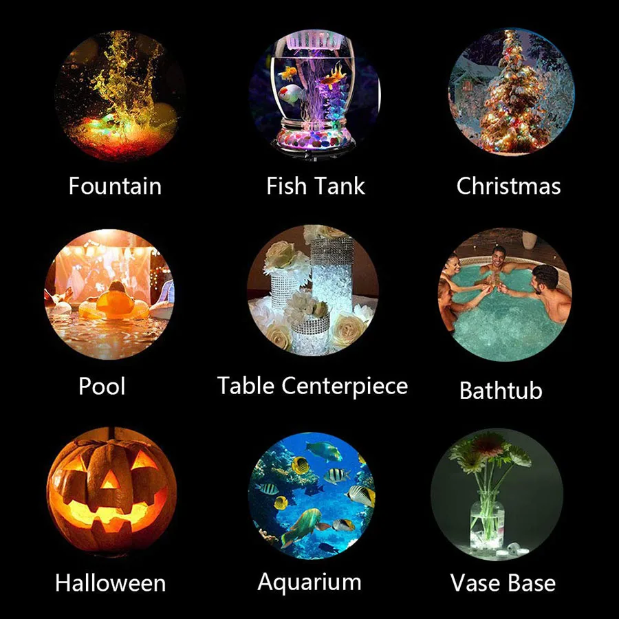 

Remote Controlled RGB Submersible Light Battery Operated Underwater Night Lamp Vase Bowl Outdoor Garden Wedding Party Decoration