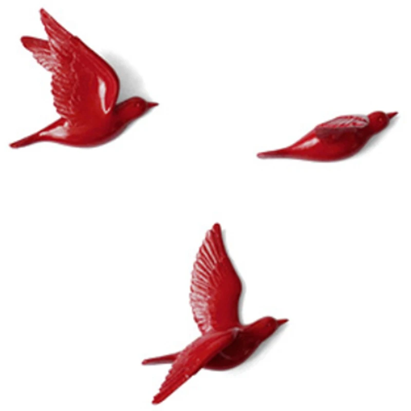 

Birds Decor Wall in Wall Stickers 3D Birds Decoration Garden Living Room Kids Room Decoration Birds Figurine