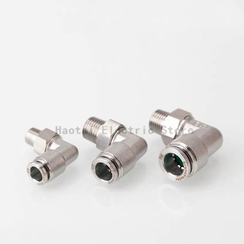M5/M6 1/8 1/4 1/2 пневматический соединитель для шин 304 быстроразъемный из нержавеющей