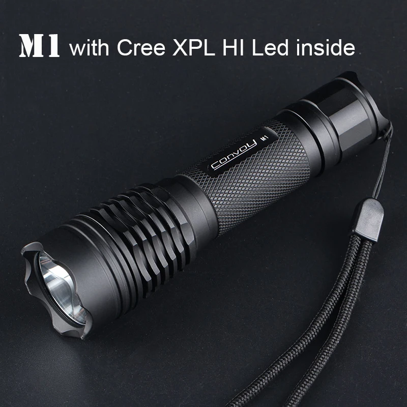 Светодиодный внутренний фонарь Convoy M1 Cree XPL HI светодиодный тактический мощный 18650
