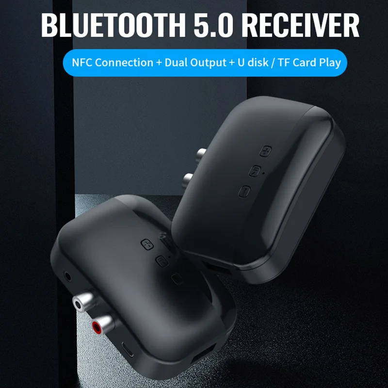 Аудио ресивер VAORLO Smart NFC Bluetooth 5 0 поддержка tf карты U диск воспроизведение с