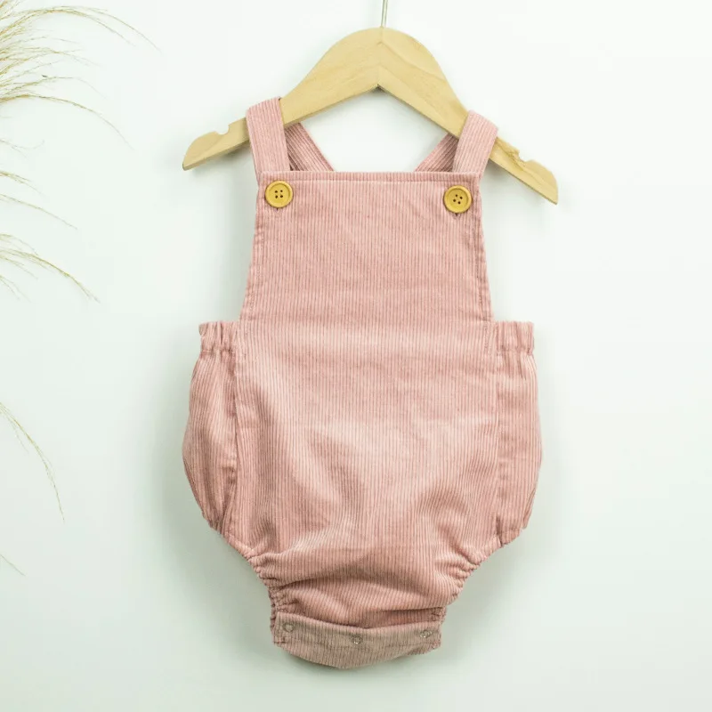 Однотонный комбинезон для новорожденных мальчиков вельветовый мамы и маленькой