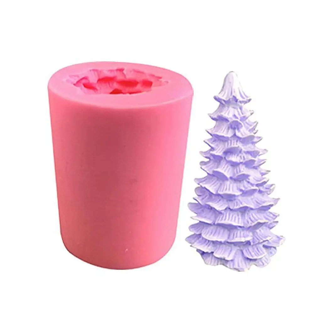

3D Christmas Tree Soap Moulds Chocolate Cake Decorating Tools Baking Fondant Silicone Mold DIY Handmade Soap Silicone Mold Form
