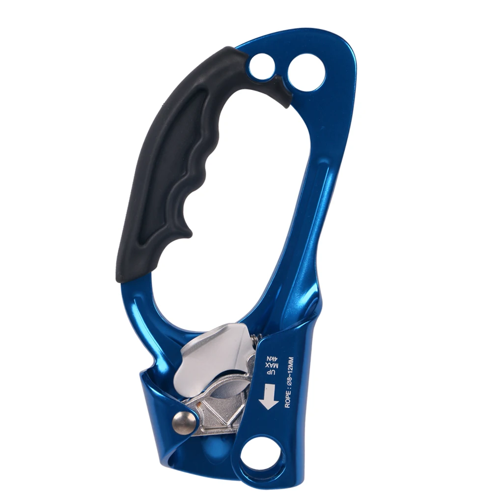 

Aluminum Alloy Ascender Handle Sport Right Hand Rock Climbing Arborist Blue