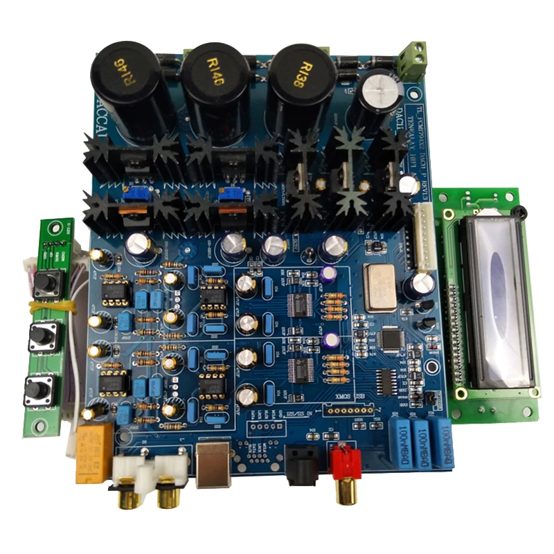 Lusya HIFI двойной PCM1794 аудио декодер коаксиальный Оптический вход поддержка xmos USB карты AC15V T0831