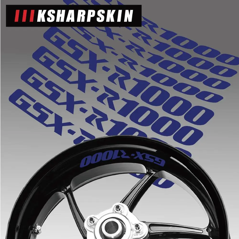 

New sale Motorcycle wheel reflective decorative rim interior side logo decals For SUZUKI GSX-R1000 K8 k9 gsx r1000