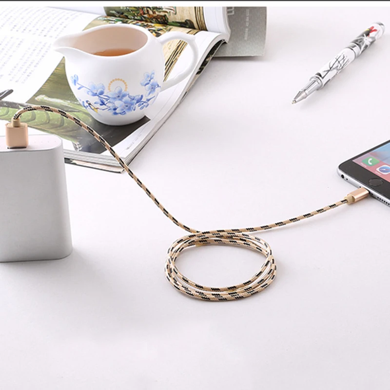 Кабель USB C для быстрой зарядки кабель Micro и передачи данных шнур красный розовый