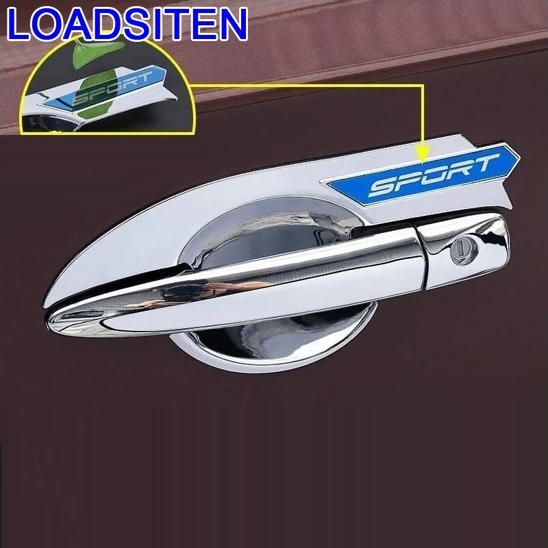 Автомобильная хромированная ножная педаль с ручкой для двери внешняя наклейка