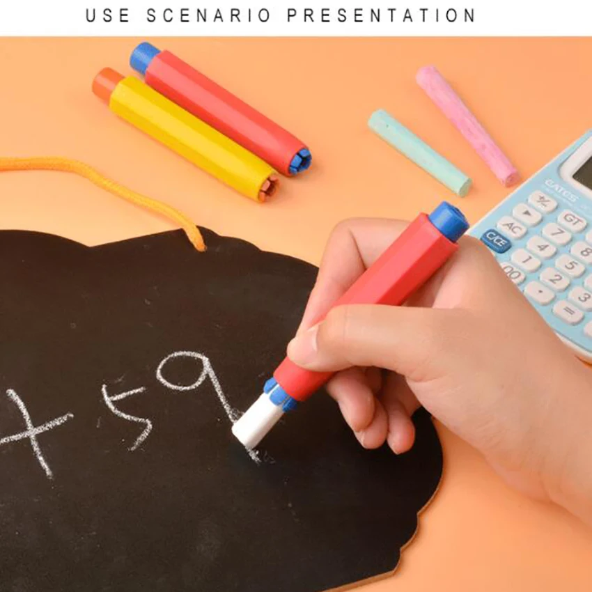 10 шт./компл. Пластик доска Регулируемый мелом клип Мел с держателем для учителей