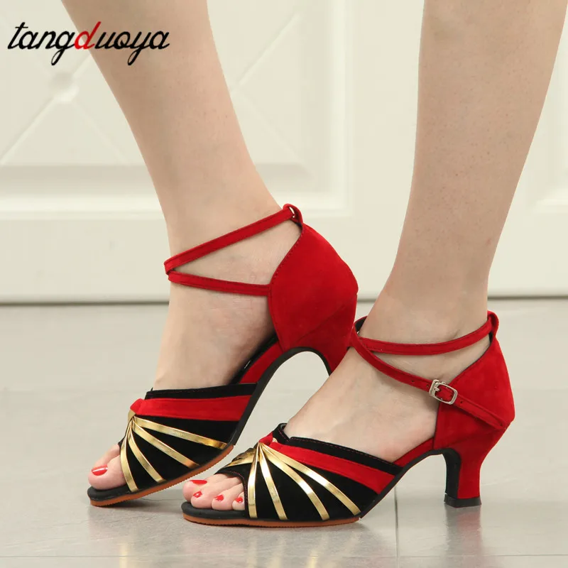 

New Women's Latin Dance Shoes Ballroom Salsa Dance Shoes Tango Ladies Girls Comfortable Satin Dancing Shoes for women heels 5cm