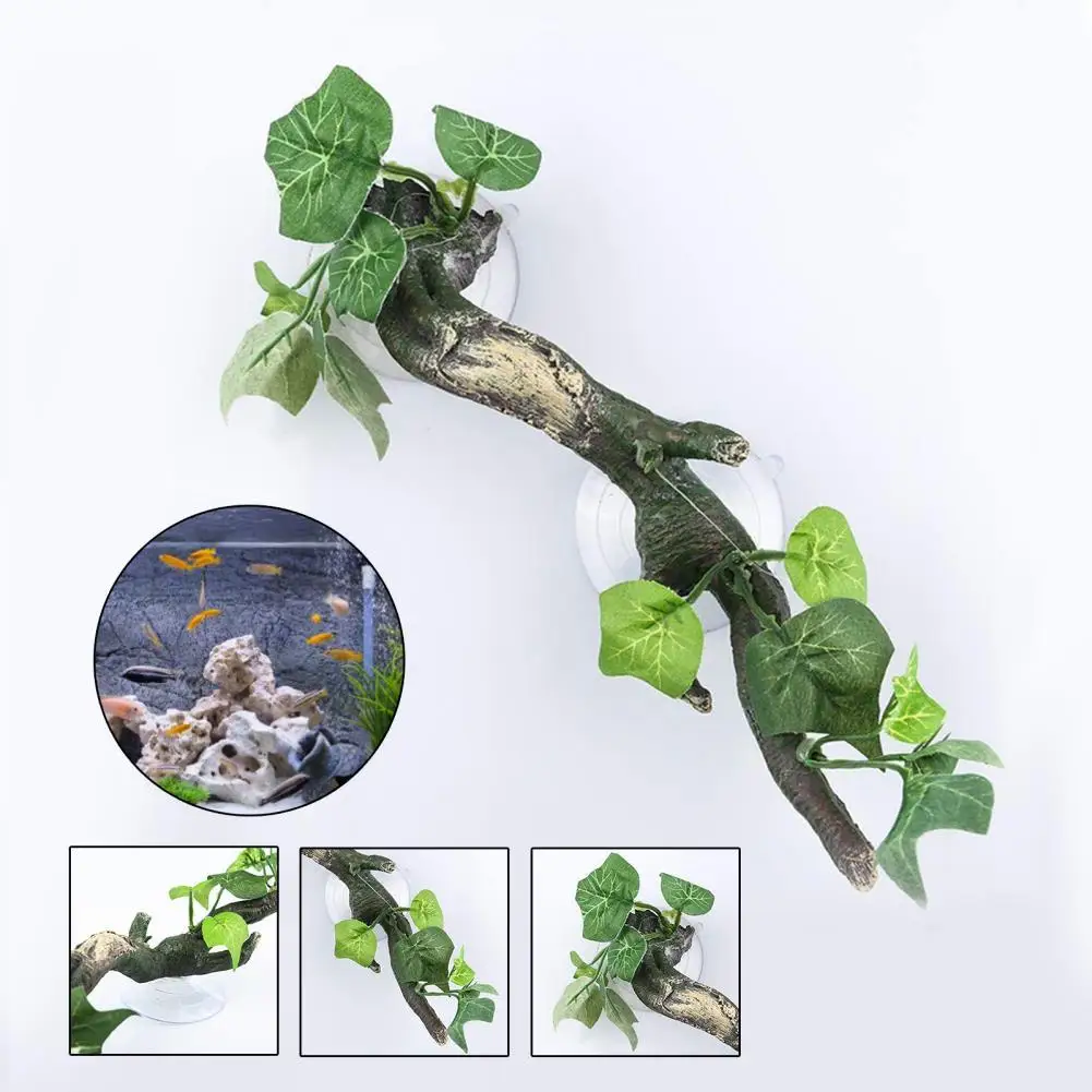 

Fadeless Pretty Fish Tank Simulation Plant Rattan Ornament Long-lasting Aquarium Ornament Realistic for Aquarium Decor