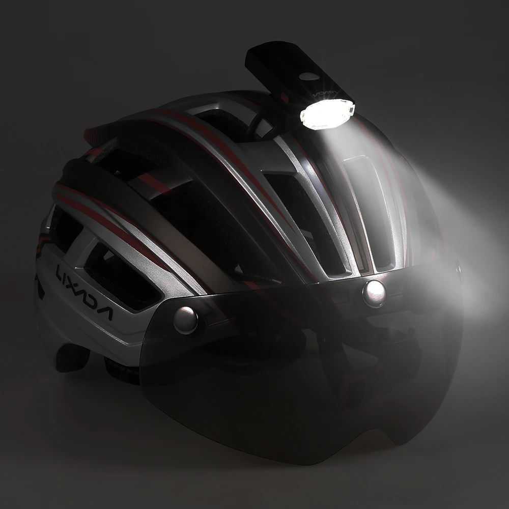 Велосипедный шлем Lixada 2 в 1 светильник через USB водонепроницаемый задний фонарь |