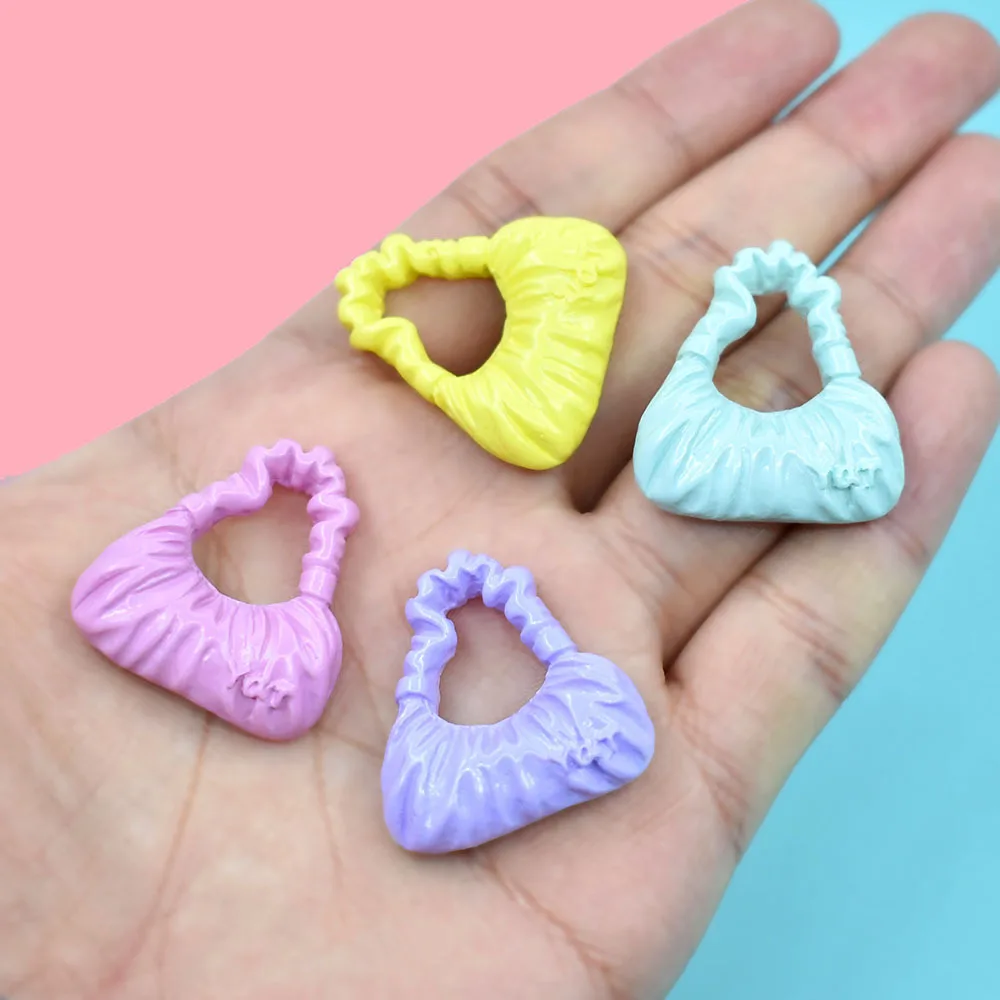 

10Pcs Mini Bag Play Toys Flatback Resin Cabochon Scrapbooking for Phone Deco Embellishments DIY Miniature Dollhouse Accessories