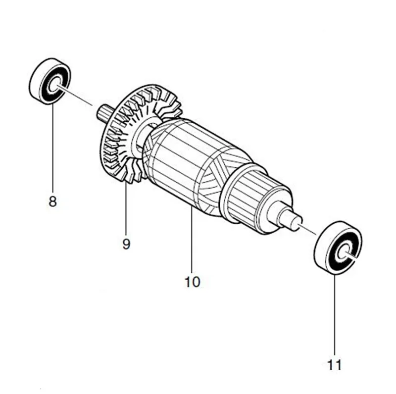 

AC220-240V MAKITA 515603-2 Rotor Motor Armature for MT651 M650 Rotor